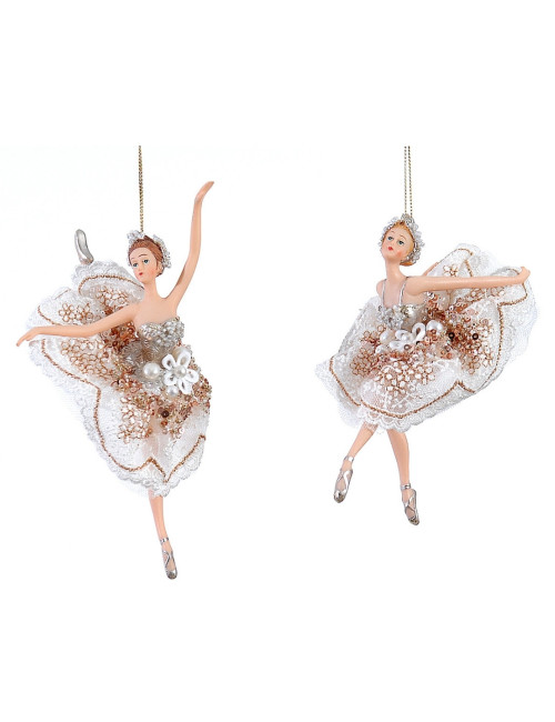 POLYRESIN BALLERINA ORNAMENT