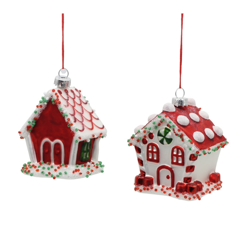 GLASS HOUSES HANGING ORNAMENT