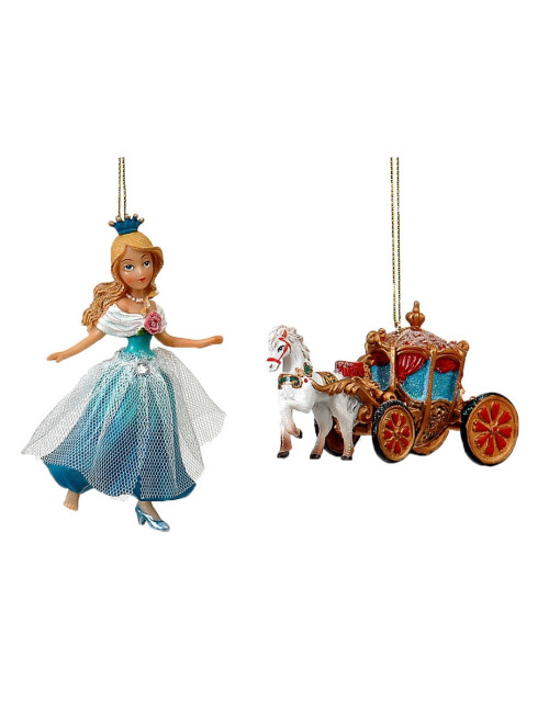 CINDERELLA/CARRIAGE ORNAMENT