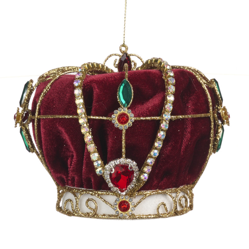 VELVET CROWN ORNAMENT