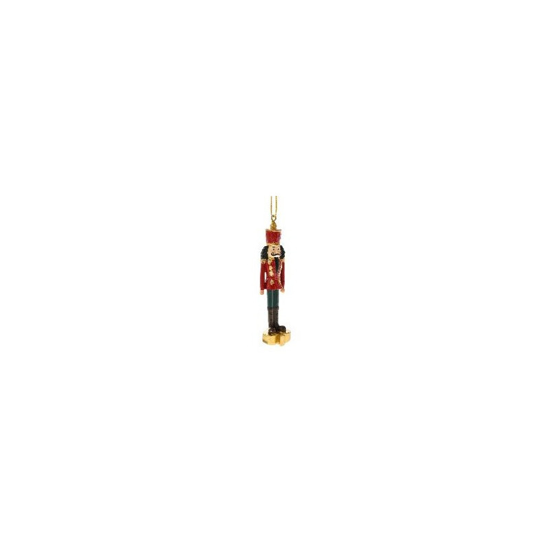 XMAS RED NUTCRACKER ORNAMENT