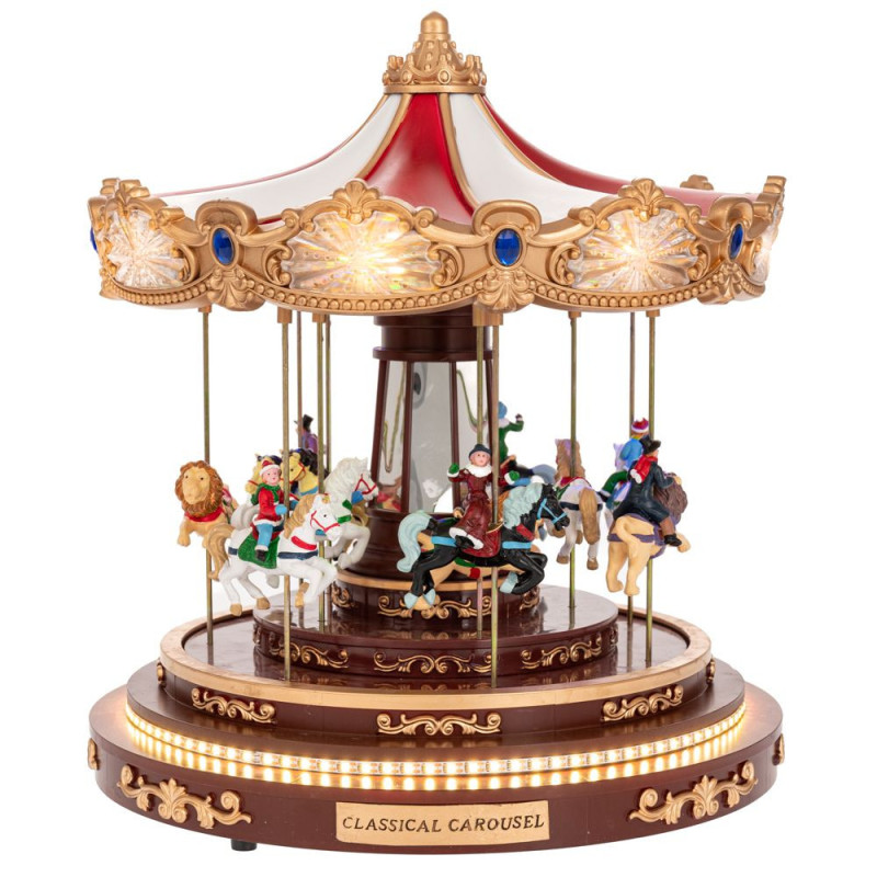 ANIMATED CAROUSEL WITH LED LIGHTS