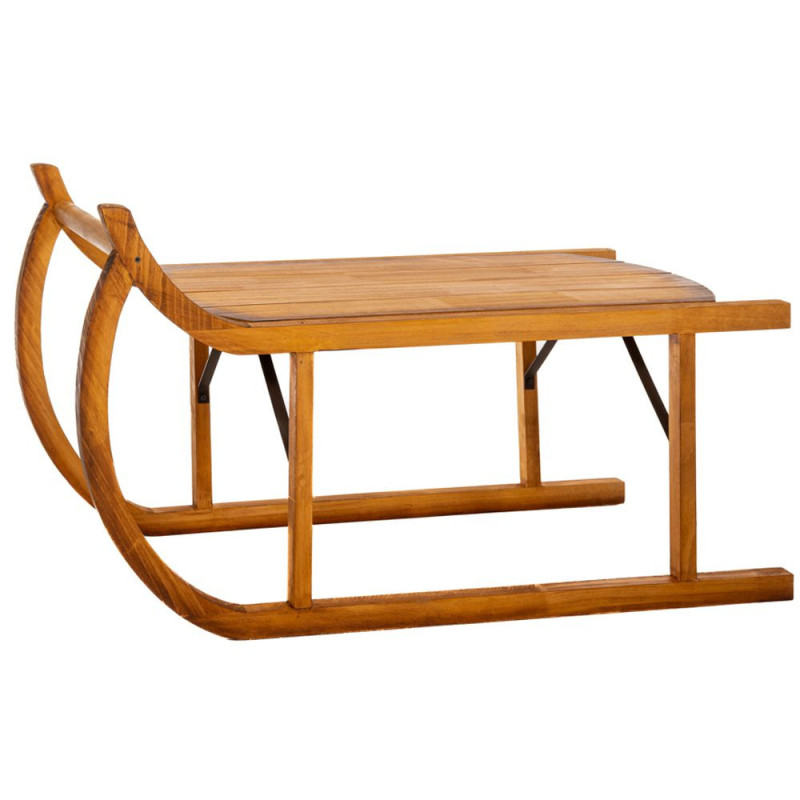 BROWN WOODEN SLEDGE