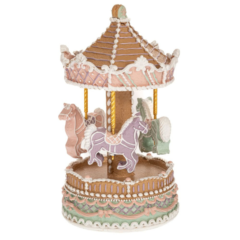 GINGERBREAD CAROUSEL WITH MUSIC & MOVEMENT