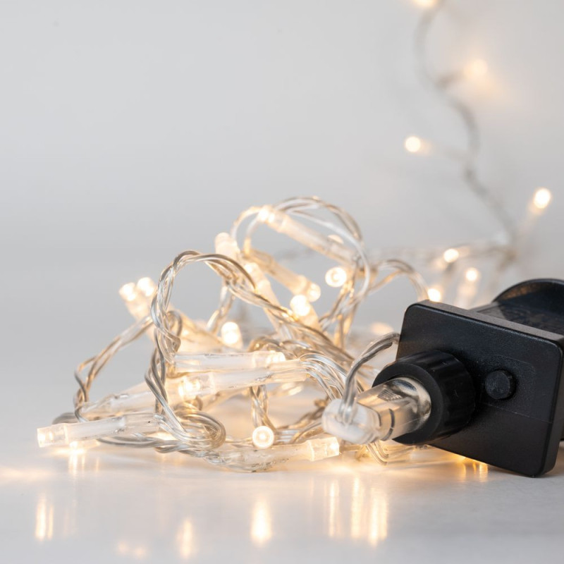 800LED STRING LIGHTS CLEAR/WHITE