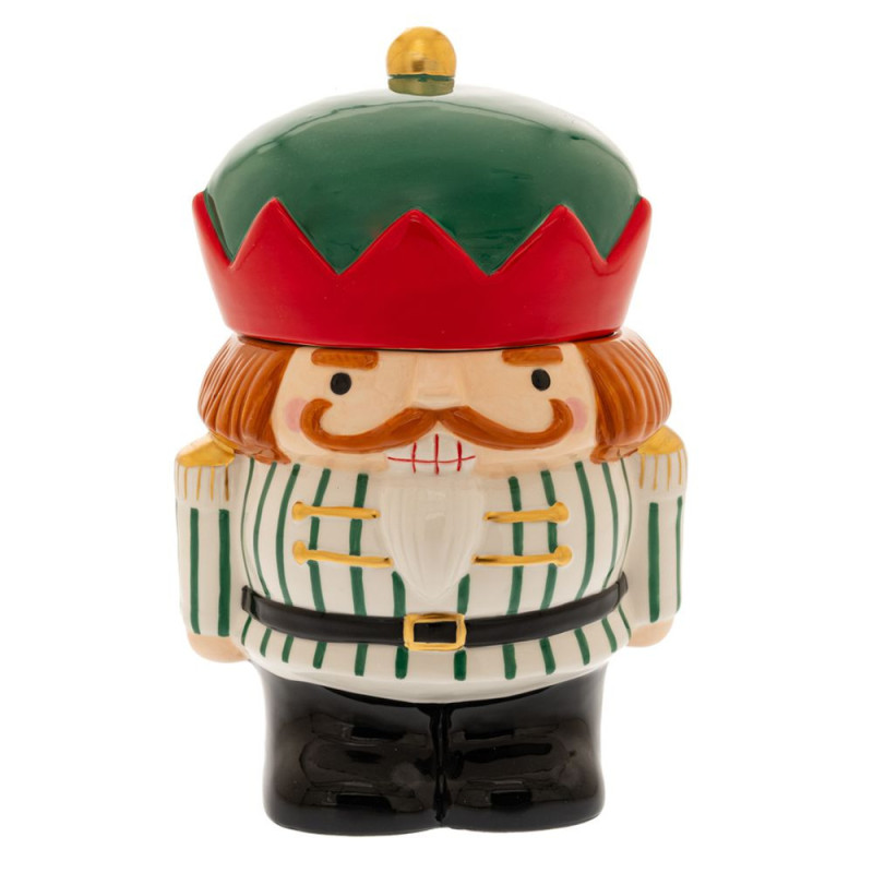 NUTCRACKER CERAMIC COOKIE JAR