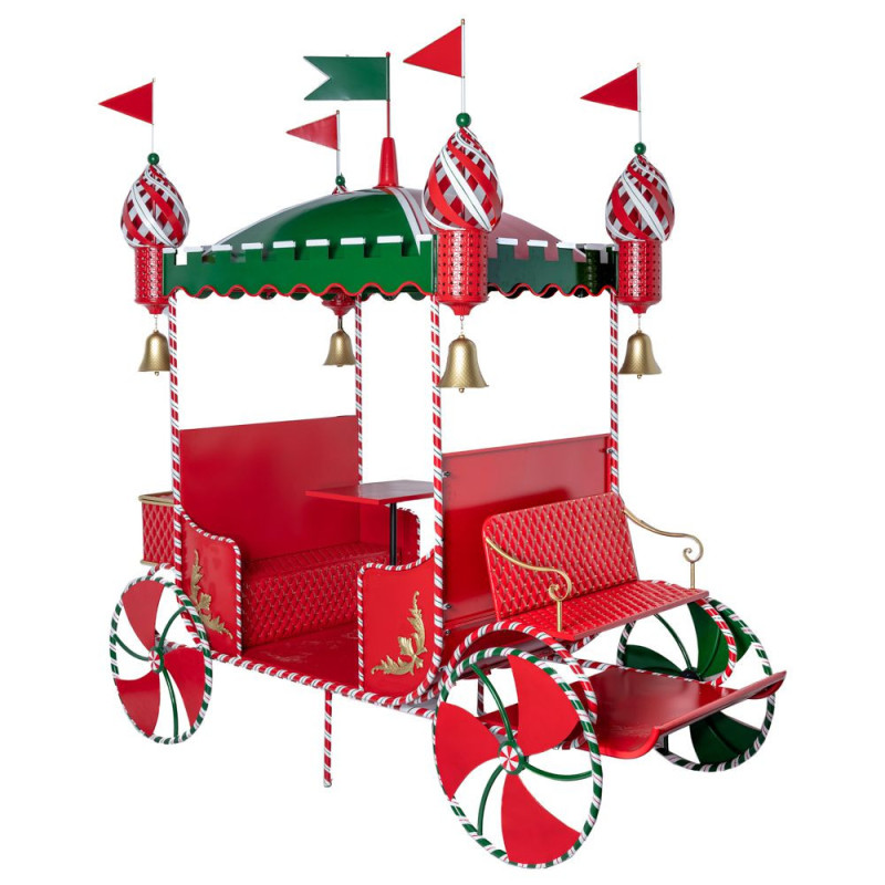 XMAS CARRIAGE RED GREEN