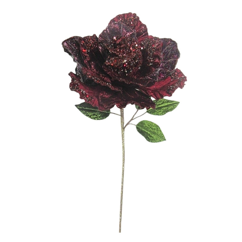 VELVET BURGUNDY ROSE XL