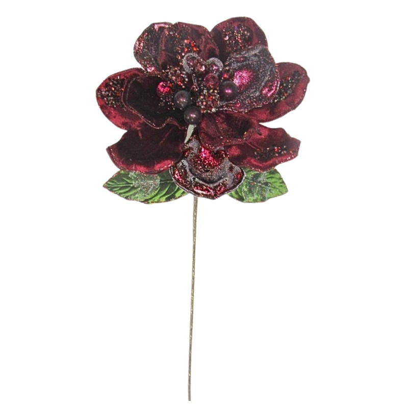 MAGNOLIA STEM BURGUNDY XL