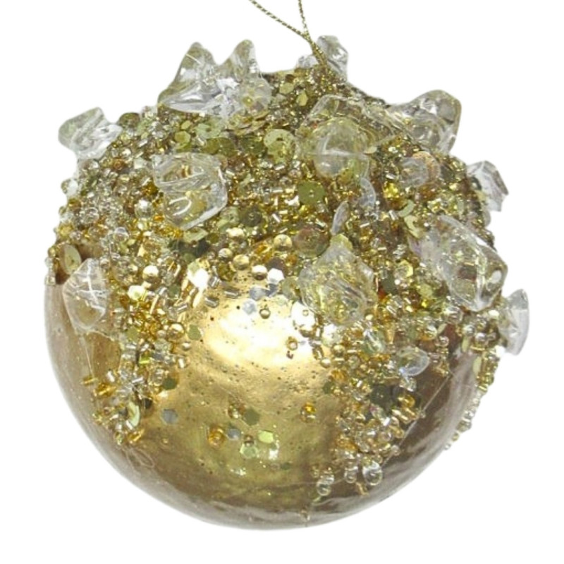 FESTIVE BALL GOLD ORANMENT