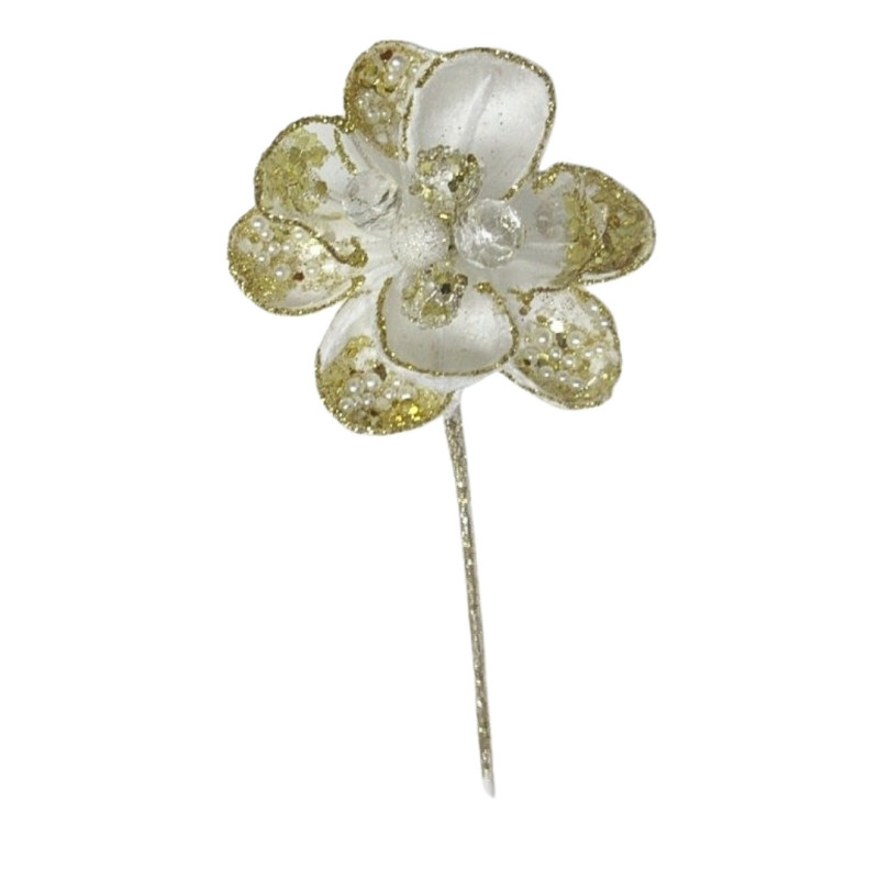 MINI MAGNOLIA PICK WHITE/GOLD