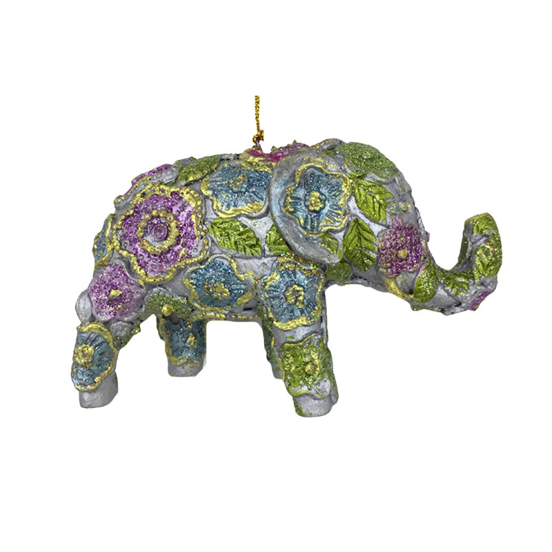 BEADED ELEPHANT ORNAMENT