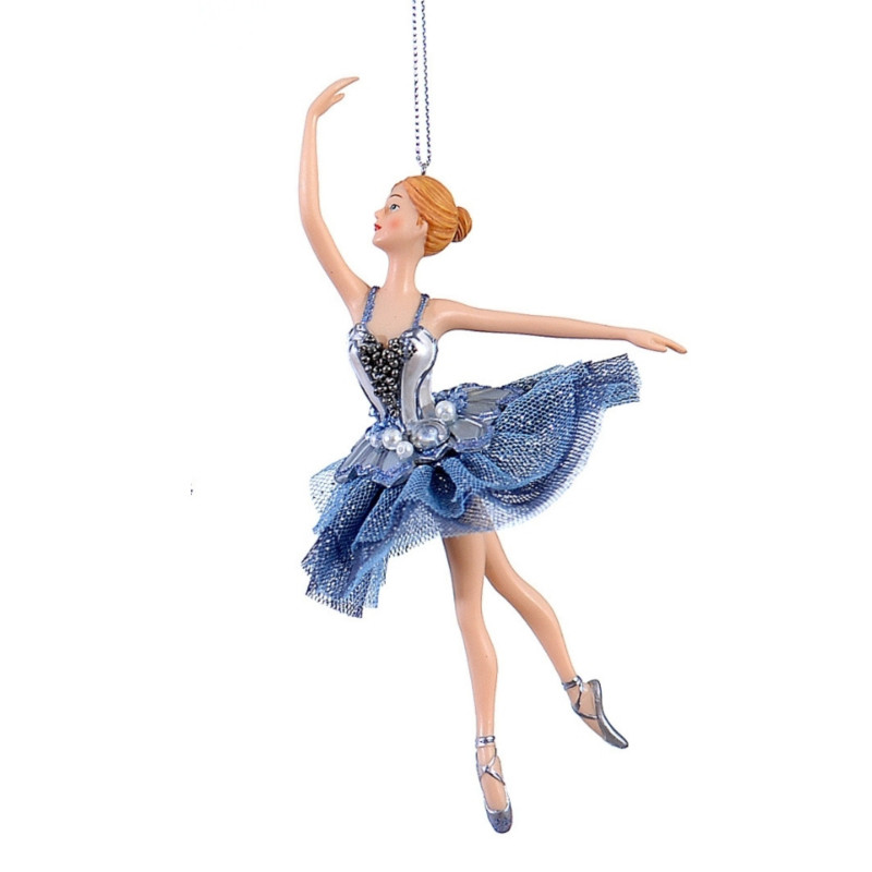 BLUE BALLERINA ORNAMENT