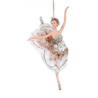 POLYRESIN BALLERINA ORNAMENT
