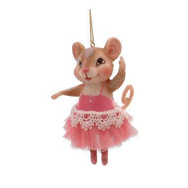 BALLERINA MOUSE ORNAMENT