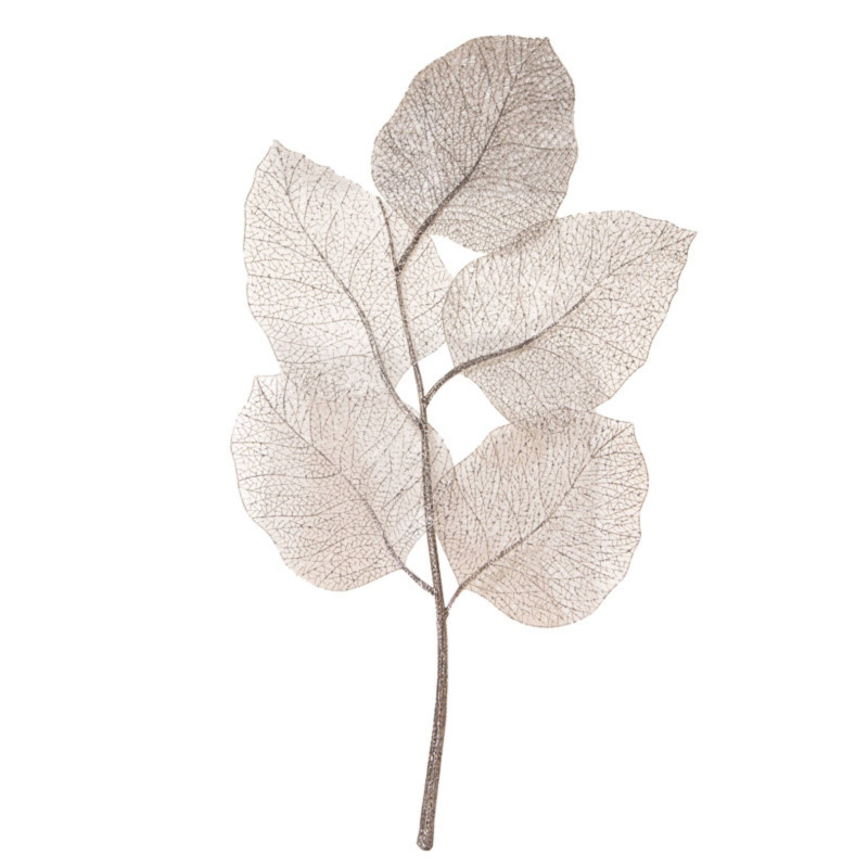 METALLIC SILVER LEAF DECOR