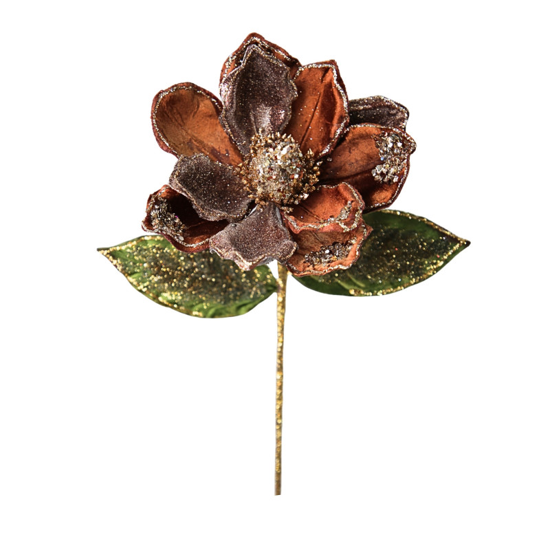 MAGNOLIA FLOWER CARAMEL BROWN M