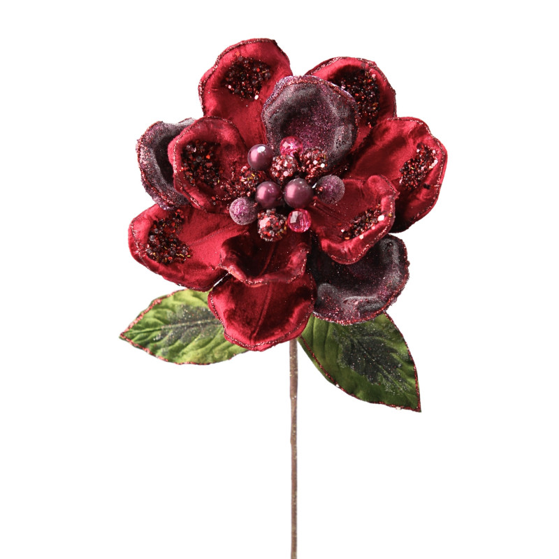 MAGNOLIA BURGUNDY FLOWER L