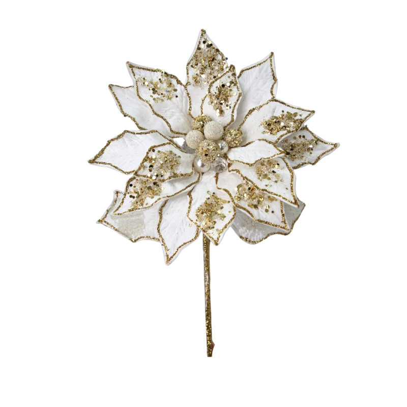 WHITE POINSETTIA FLOWER