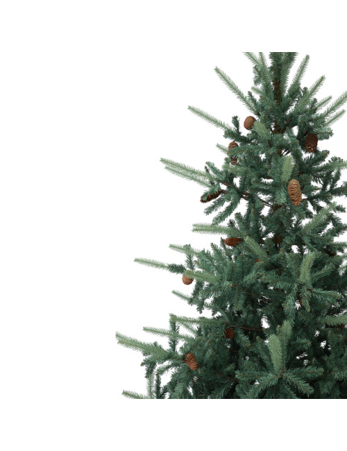 GREEN TREE WITH PINE CONES 225 CM