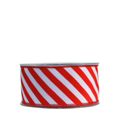RED-WHITE STRIPED RIBBON