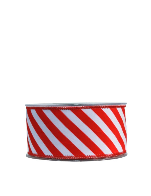 RED-WHITE STRIPED RIBBON