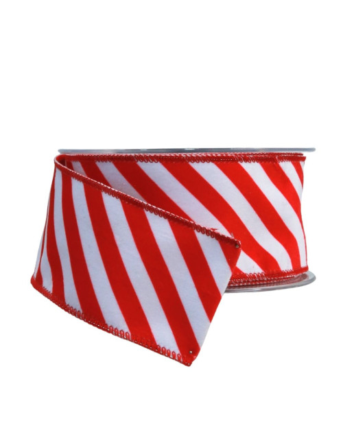 RED-WHITE STRIPED RIBBON