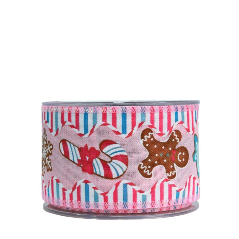 PINK RIBBON WITH BISCUITS