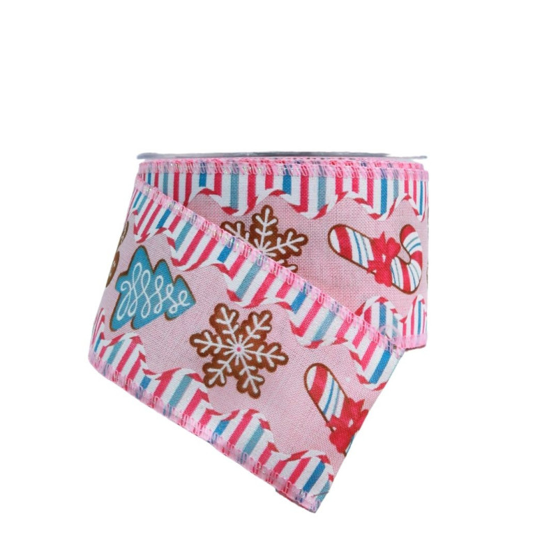 PINK RIBBON WITH BISCUITS
