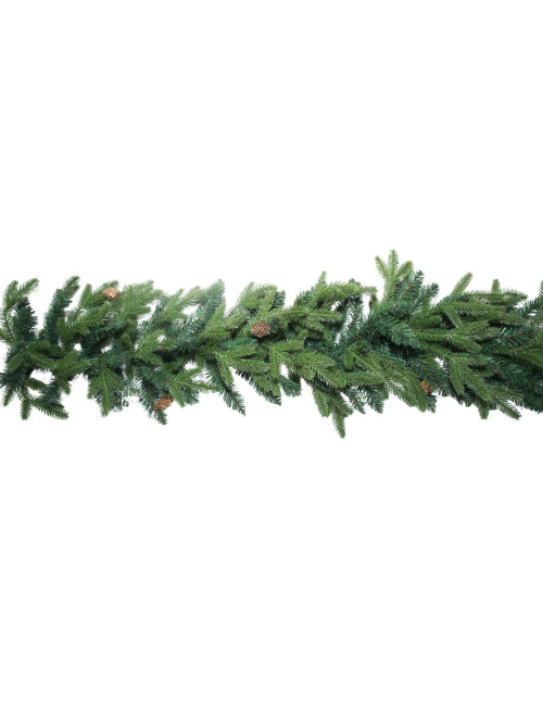 GREEN GARLAND WITH PINES CONES