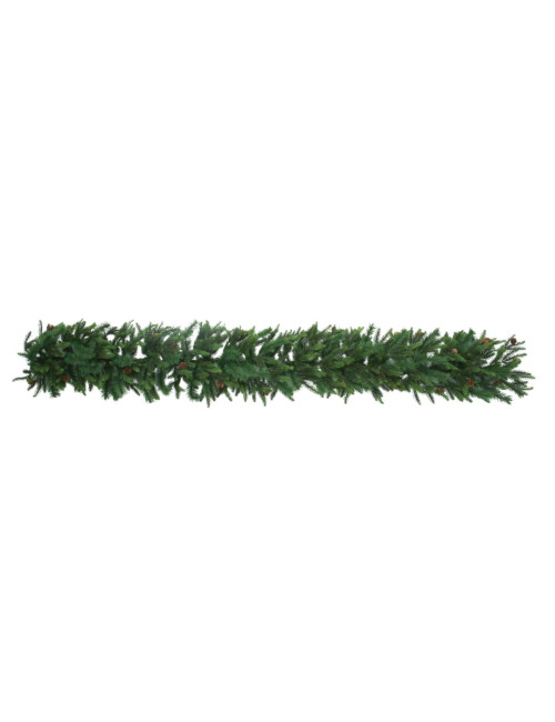GREEN GARLAND WITH PINES CONES