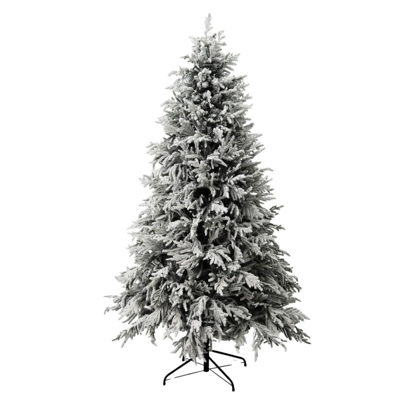 SNOW TREE WITH LED LIGHTS 210 CM