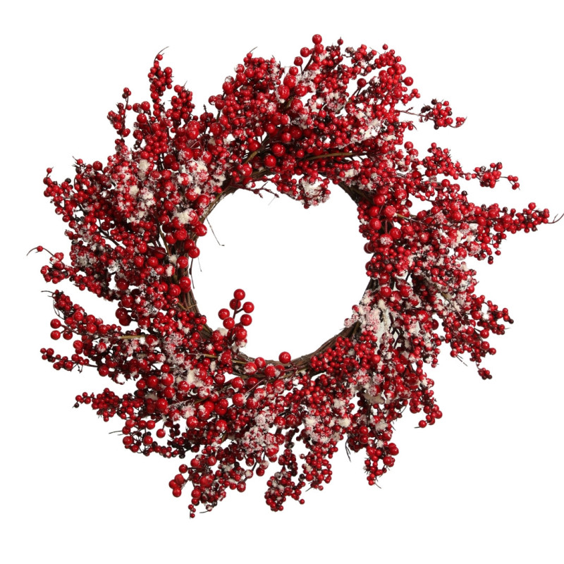 BERRIES AND SNOW WREATH