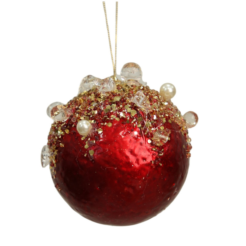 ORNAMENT BALL RED/GOLD