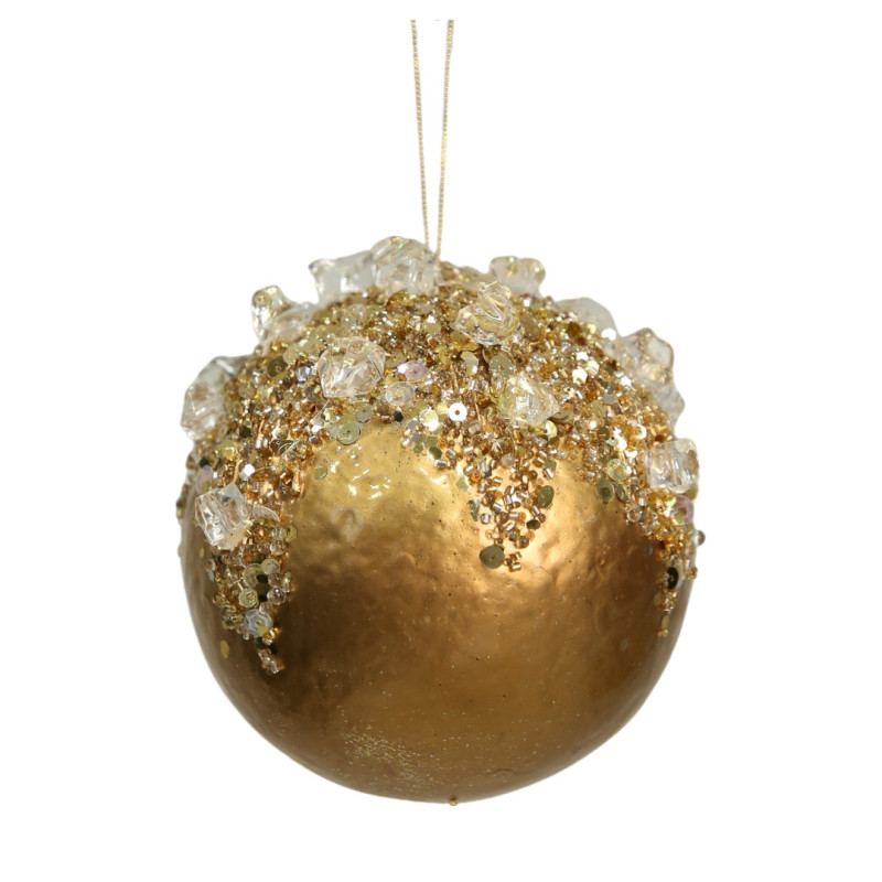 FESTIVE BALL GOLD ORANMENT M