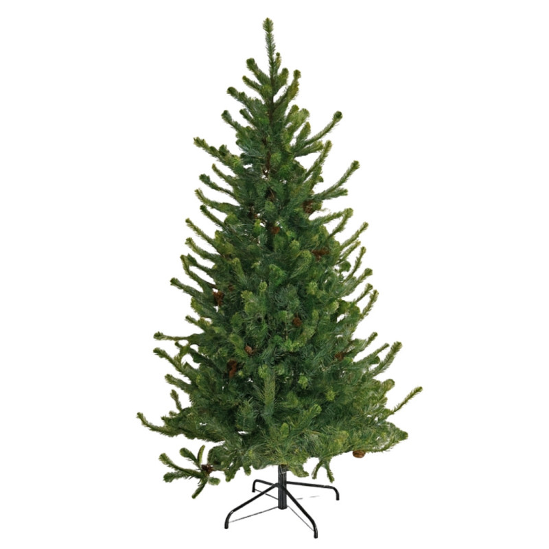 GREEN TREE WITH PINE CONES 225 CM