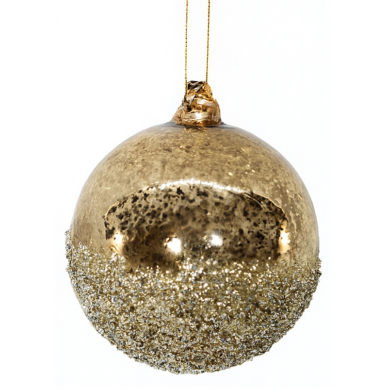 BROWN BALL WITH SPARKLES M