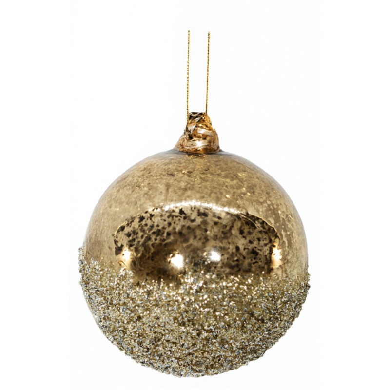 BROWN BALL WITH SPARKLES S