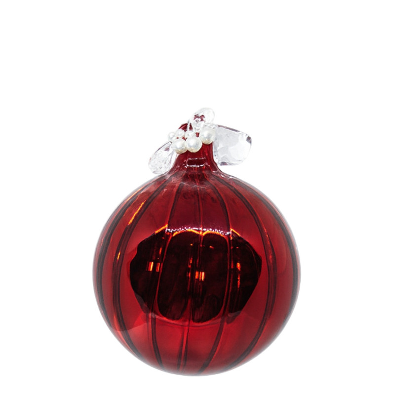 RED BALL WITH BEADS M
