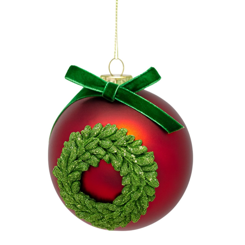 RED BALL WITH GARLAND M
