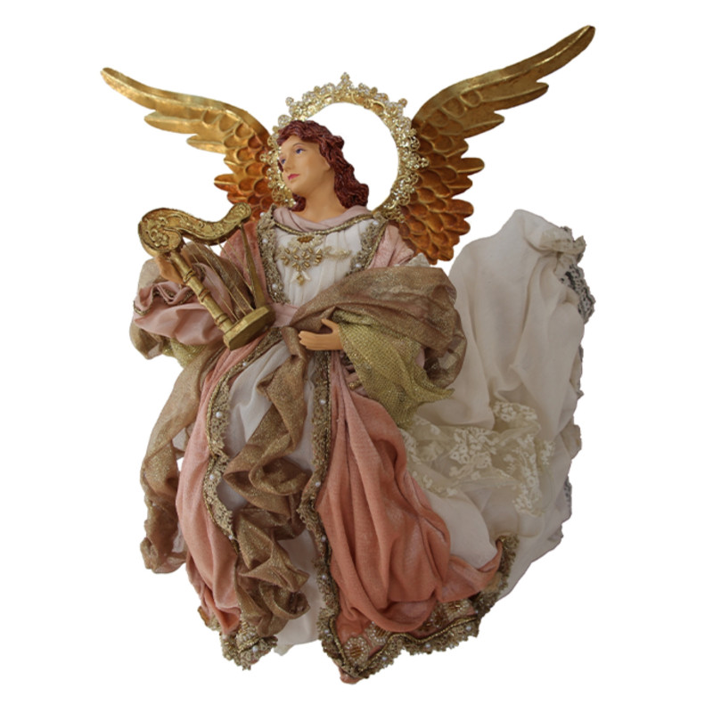 ANGEL WITH PINK HARP