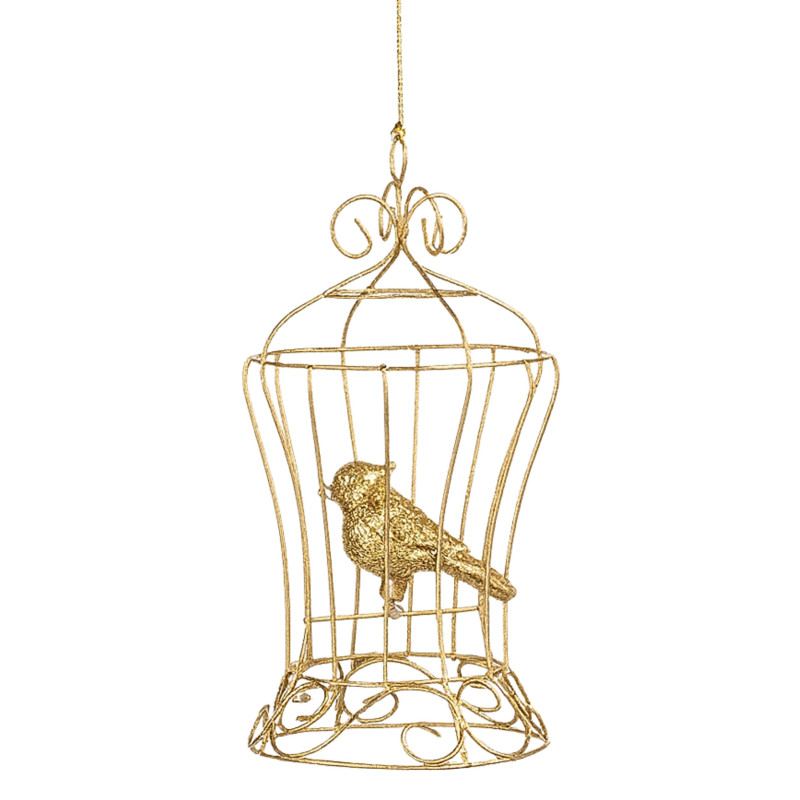 BIRD IN GOLD CAGE