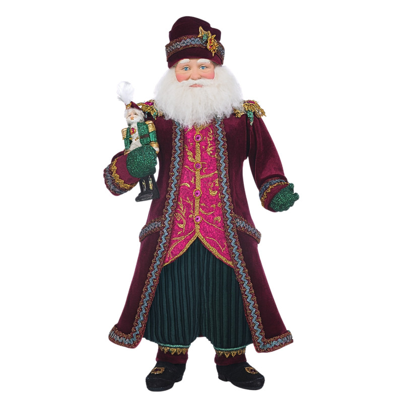 SANTA WITH RED CAPE