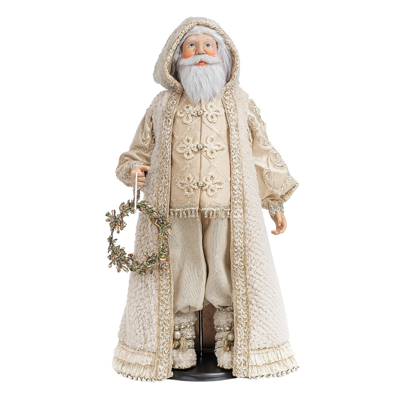 SANTA WITH WHITE CAPE