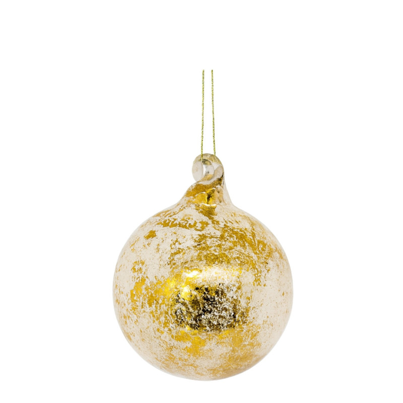 ANTIQUE GOLDEN BALL ORNAMENT S