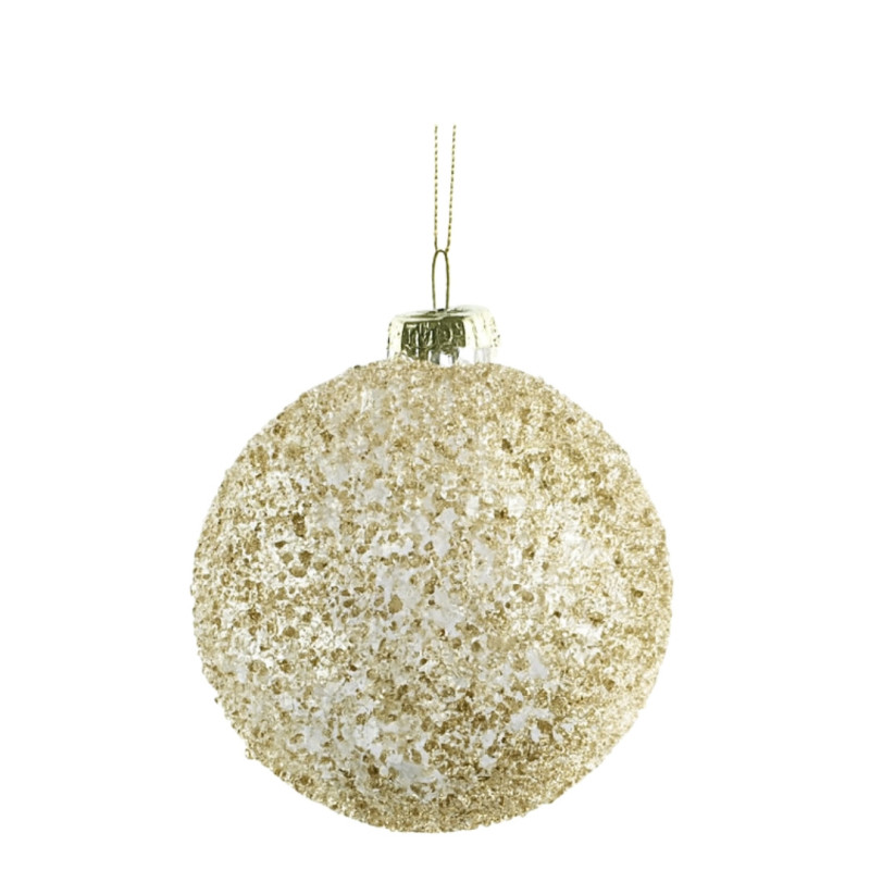 GOLDEN RHINSTONE BALL ORNAMENT M