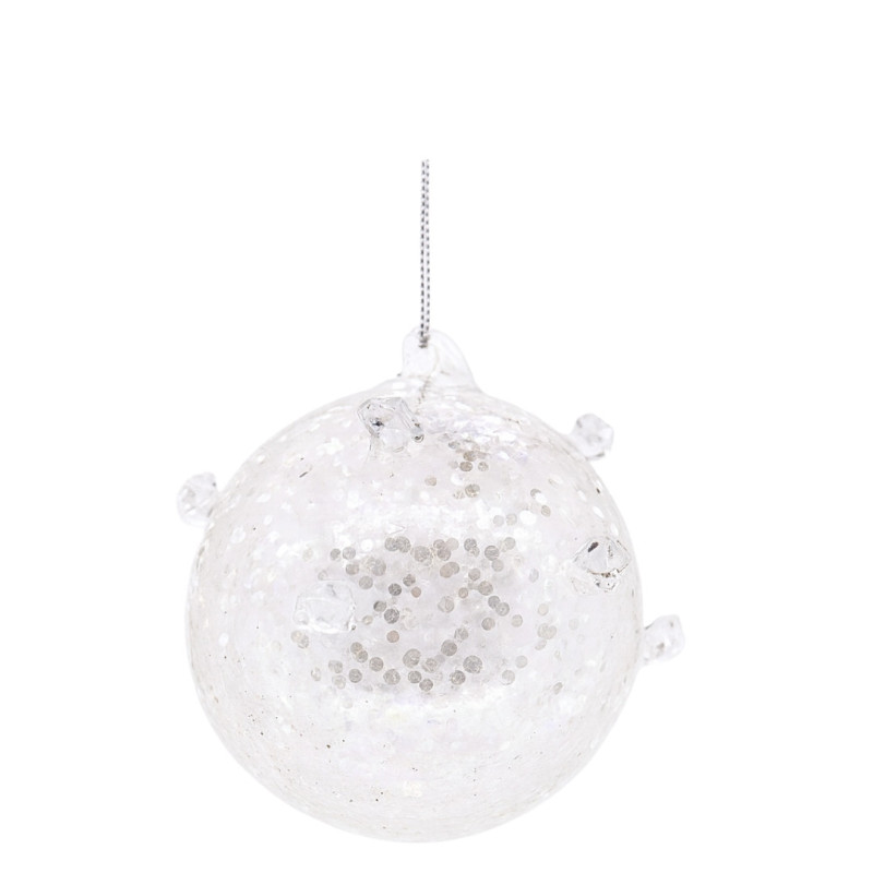 GLASS BALL WITH CRISTALS