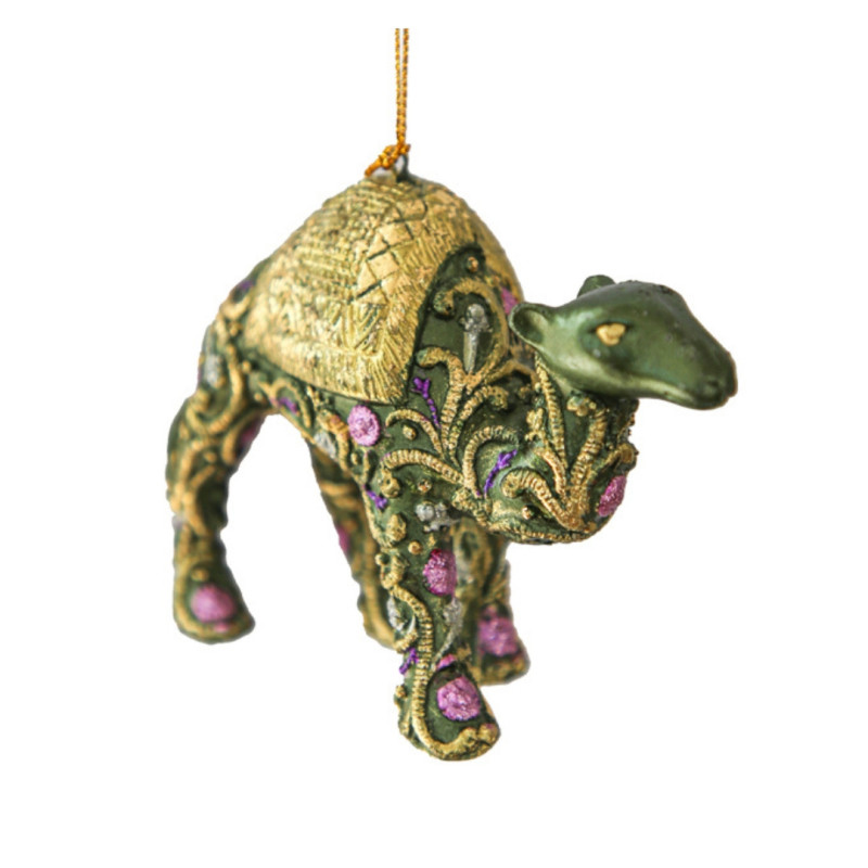 SAMIRA GREEN CAMEL ORNAMENT