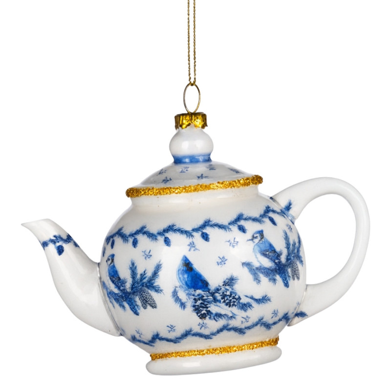 BLUE TEAPOT ORNAMENT