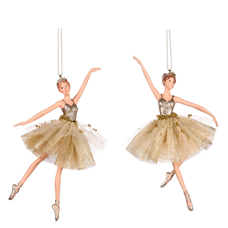 BALLERINA WITH  GOLD DRESS